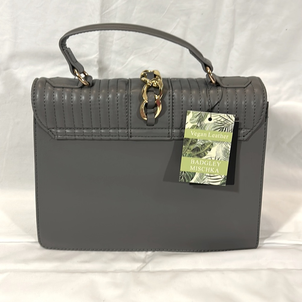 NWT Badgley Mischka quilted black crossbody - Picture 4 of 9